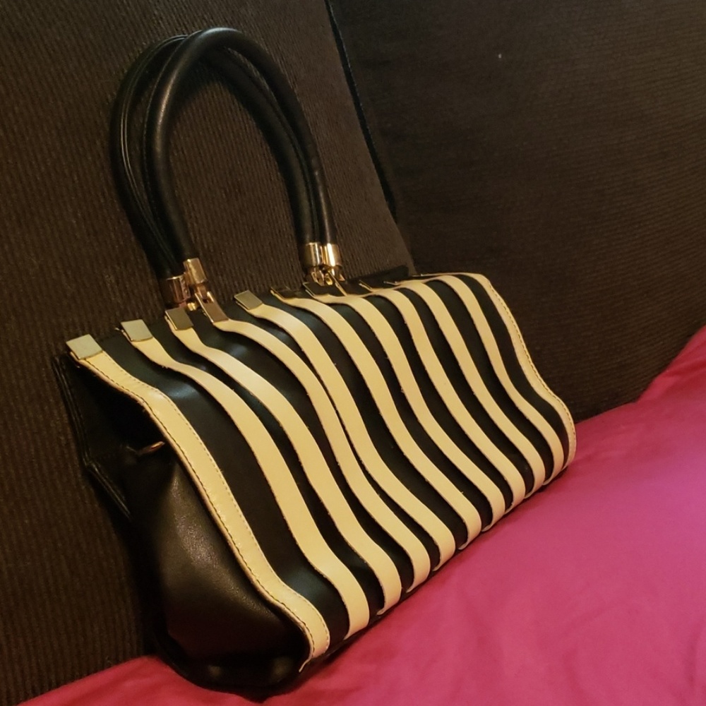 Black and White Handbag